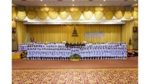 โครงการสืบสานพหุวัฒนธรรมและประเพณีวิชาชีพ รับหมวก มอบเข็มชั้นปี มอบตะเกียงคณะพยาบาลศาสตร์ มหาวิทยาลัยรามคำแหง